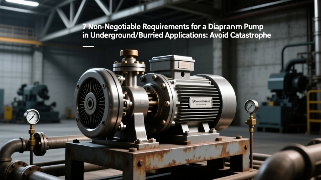 7 Non-Negotiable Requirements for a Diaphragm Pump for Underground/Buried Applications: Avoid Catastrophic Failure, Energy Waste, and Regulatory Penalties in Confined, High-Moisture Environments