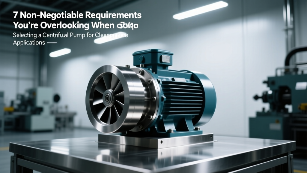 7 Non-Negotiable Requirements You’re Overlooking When Selecting a Centrifugal Pump for Cleanroom Applications (Most Fail ISO 14644-1 Class 5 Compliance by Design)