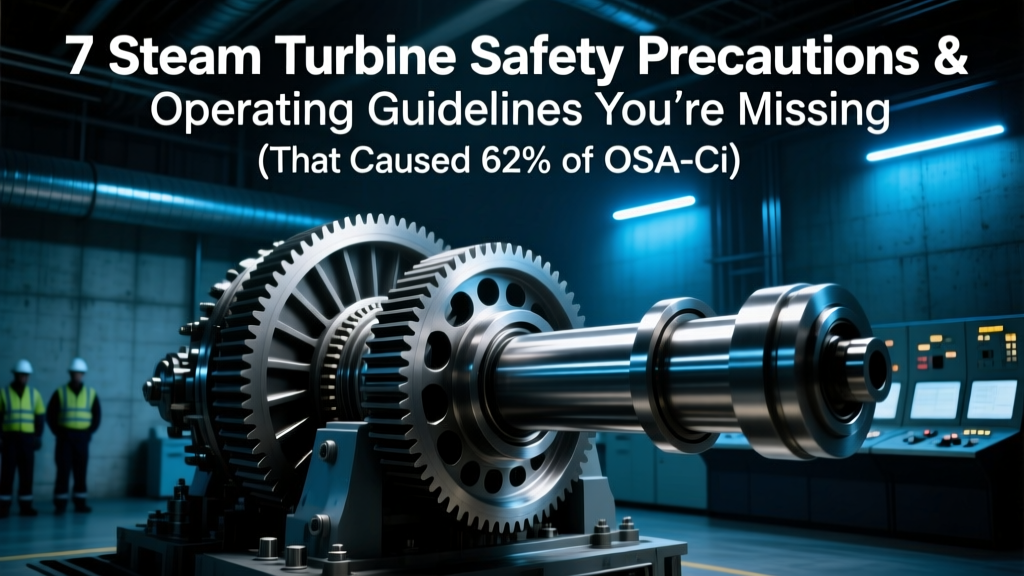 7 Steam Turbine Safety Precautions & Operating Guidelines You’re Missing (That Caused 62% of OSHA-Cited Incidents in 2023 — Lockout/Tagout Failures, PPE Gaps, and Emergency Response Breakdowns Explained)