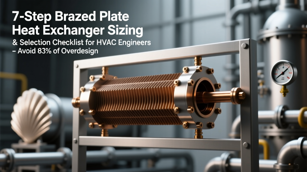7-Step Brazed Plate Heat Exchanger Sizing & Selection Checklist for HVAC Engineers: Avoid 83% of Oversizing Errors, Cut Pump Energy by 22%, and Pass ASHRAE 90.1 Compliance on First Submission
