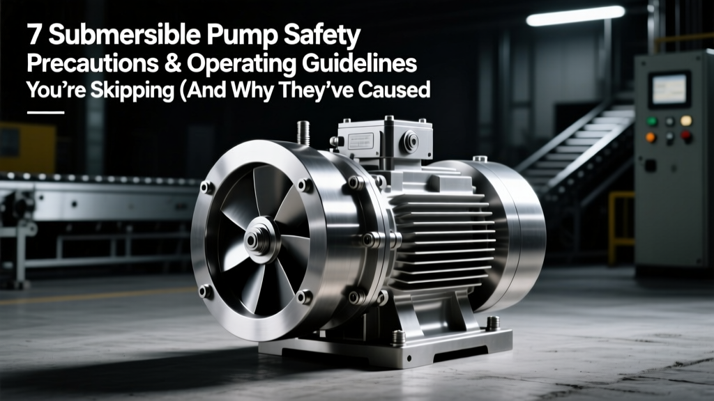 7 Submersible Pump Safety Precautions & Operating Guidelines You’re Skipping (And Why They’ve Caused 63% of Field Incidents in the Last 5 Years — OSHA Data Confirmed)