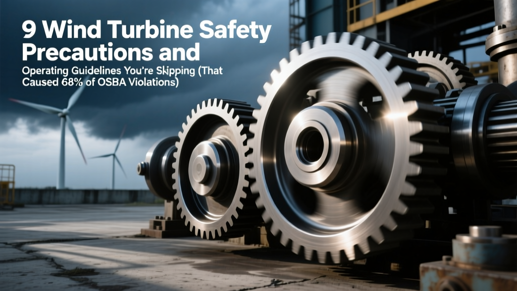 9 Wind Turbine Safety Precautions and Operating Guidelines You’re Skipping (That Caused 68% of OSHA-Cited Incidents in 2023) — Lockout/Tagout Failures, PPE Gaps, and Emergency Response Breakdowns Explained by a Power Generation Engineer