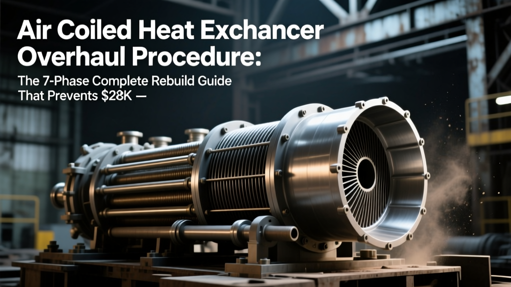 Air Cooled Heat Exchanger Overhaul Procedure: The 7-Phase Complete Rebuild Guide That Prevents $28K/yr Downtime — Disassembly, Inspection, Critical Part Replacement (Finned Tubes, Gearmotors, V-Belts), Reassembly & Hydrostatic + Thermal Performance Testing per API RP 500 & TEMA RCB-12.4