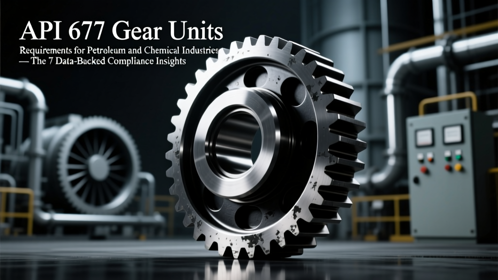 API 677 Gear Units: Requirements for Petroleum and Chemical Industries — The 7 Data-Backed Compliance Gaps That Cause 63% of Field Rejections (and How to Fix Them Before Your Next Audit)