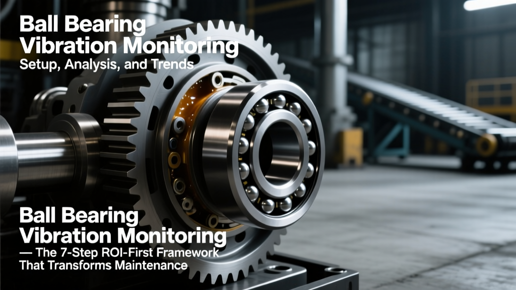 Ball Bearing Vibration Monitoring: Setup, Analysis, and Trends — The 7-Step ROI-First Framework That Cuts Unplanned Downtime by 63% (and Why 82% of Plants Skip Step 3)