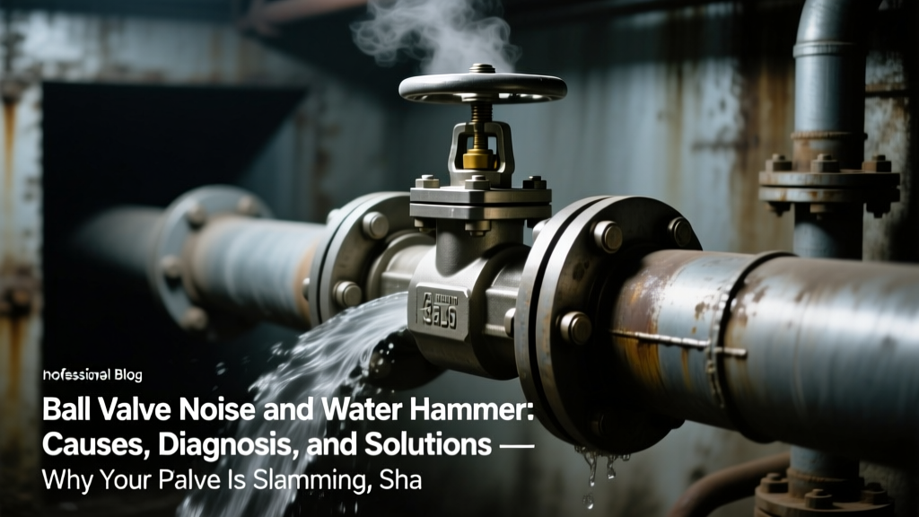 Ball Valve Noise and Water Hammer: Causes, Diagnosis, and Solutions — Why Your Valve Is Slaming, Shaking, or Sounding Like a Gunshot (and Exactly How to Stop It Before It Cracks Pipes, Violates ASME B16.34, or Triggers an OSHA Incident)