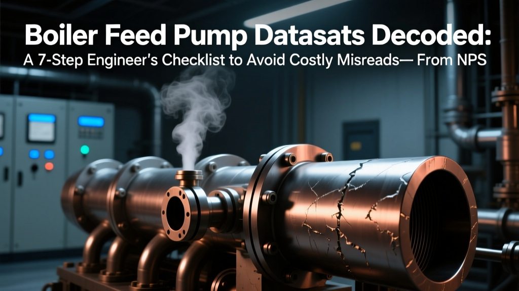 Boiler Feed Pump Datasheets Decoded: A 7-Step Engineer’s Checklist to Avoid Costly Misreads—From NPSH Errors to Curve Misalignment That Cause Cavitation, Trips, and $250k+ Unplanned Outages
