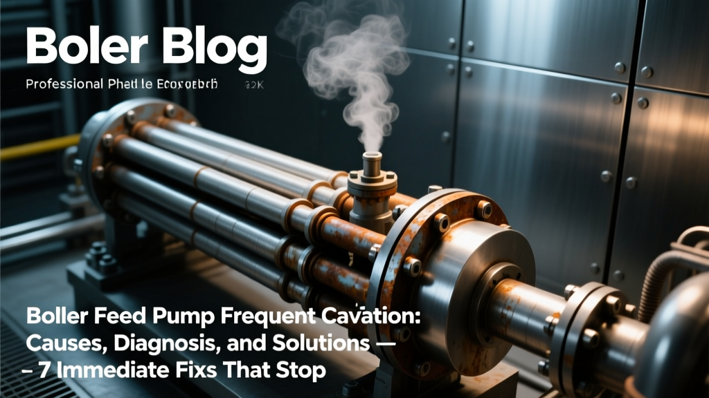 Boiler Feed Pump Frequent Cavitation: Causes, Diagnosis, and Solutions — 7 Immediate Fixes That Stop Repeated Damage in Under 90 Minutes (Backed by ASME PTC-10 Data & Field Engineers’ Real Logs)