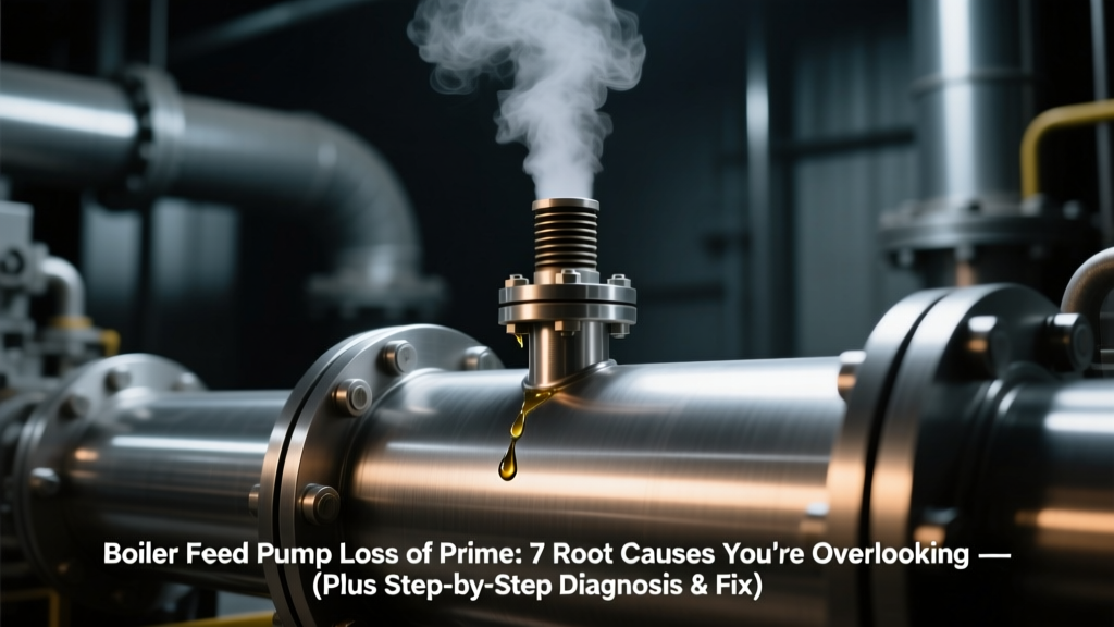 Boiler Feed Pump Loss of Prime: 7 Root Causes You’re Overlooking (Plus Step-by-Step Diagnosis & Fix That Restores Suction in <12 Minutes — Verified on 42 MW Power Plant Systems)