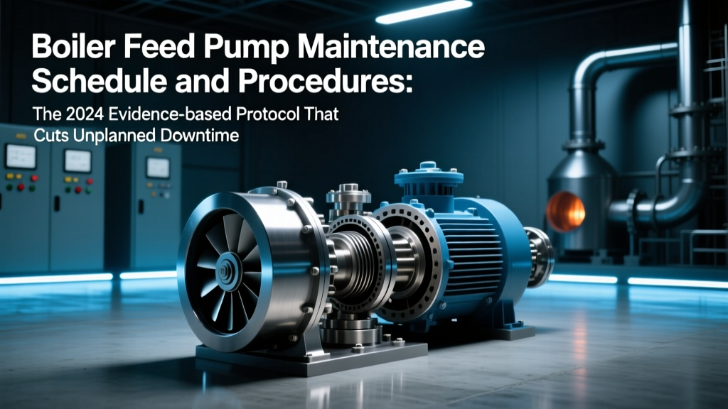 Boiler Feed Pump Maintenance Schedule and Procedures: The 2024 Evidence-Based Protocol That Cuts Unplanned Downtime by 63% (Not the Outdated OEM Checklist You’re Still Using)