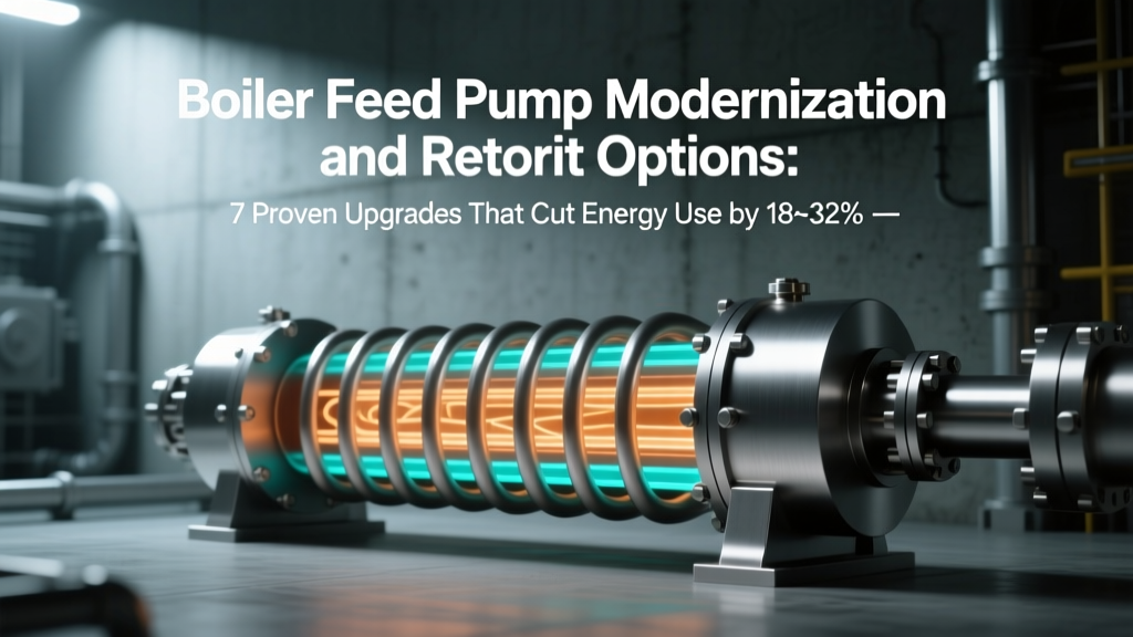 Boiler Feed Pump Modernization and Retrofit Options: 7 Proven Upgrades That Cut Energy Use by 18–32% (and Pay Back in Under 2.3 Years)