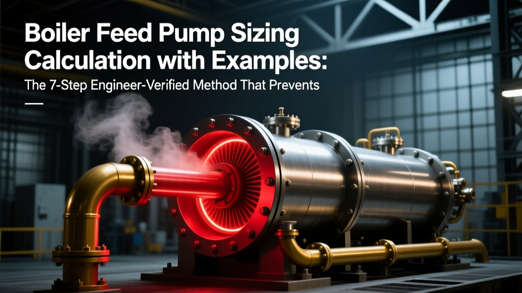Boiler Feed Pump Sizing Calculation with Examples: The 7-Step Engineer-Verified Method That Prevents Cavitation, Oversizing, and Costly Downtime (With Real-World Unit Conversions & NPSH Margin Checks)