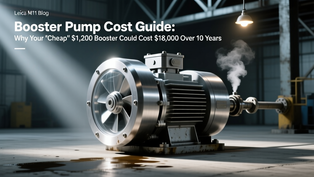 Booster Pump Cost Guide: Why Your 'Cheap' $1,200 Booster Could Cost $18,000 Over 10 Years (and How Energy-Efficient Models Slash TCO by 42% — Verified with ASME PTC 11 Data)