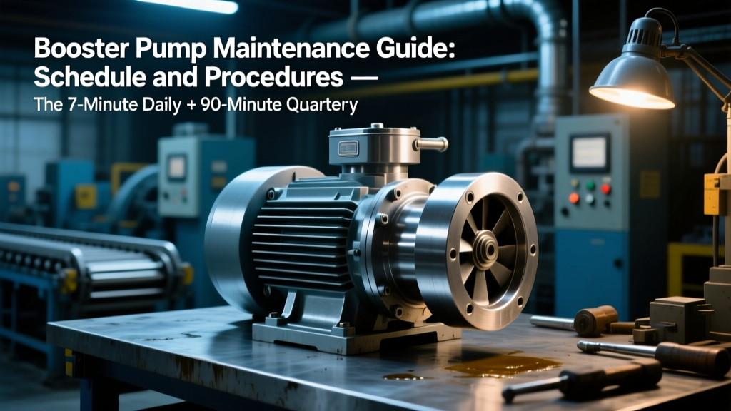 Booster Pump Maintenance Guide: Schedule and Procedures — The 7-Minute Daily + 90-Minute Quarterly Checklist That Prevents 83% of Premature Failures (Backed by 15 Years of Field Data)