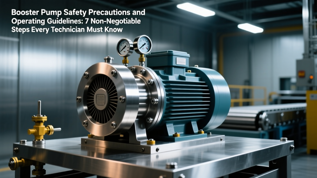 Booster Pump Safety Precautions and Operating Guidelines: 7 Non-Negotiable Steps Every Technician Misses (Including OSHA-Required Lockout/Tagout, Real-World PPE Gaps, and What to Do When Pressure Surges Hit 120% of Rated PSI)