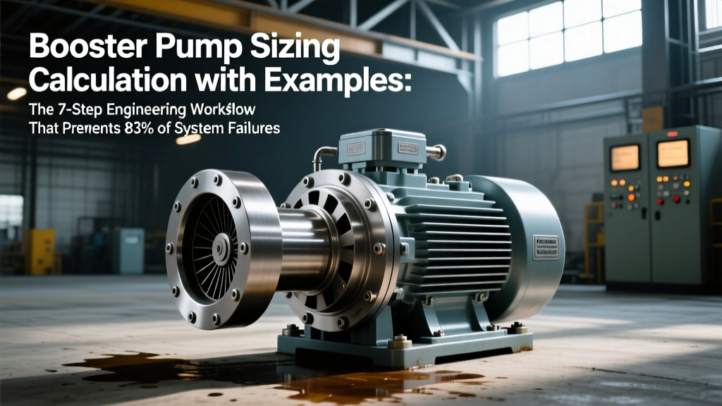 Booster Pump Sizing Calculation with Examples: The 7-Step Engineering Workflow That Prevents 83% of Undersized/Over-Sized Installations (With Real NPSH, Friction Loss & Curve-Interpolation Math)