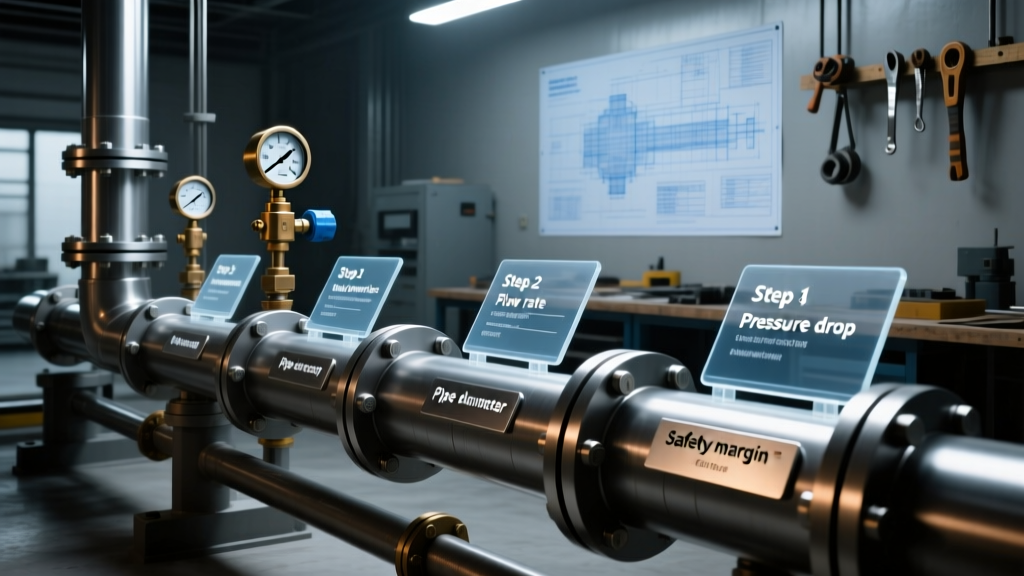 Carbon Steel Pipe Sizing Calculation with Examples: The 5-Step Engineer’s Checklist That Prevents Costly Oversizing, Undersizing, and ASME B31.3 Noncompliance (With Real-World Formulas & Unit-Checked Worked Examples)