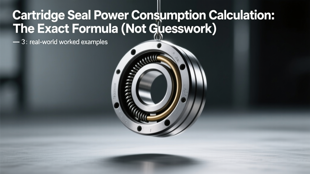 Cartridge Seal Power Consumption Calculation: The Exact Formula (Not Guesswork), 3 Real-World Worked Examples, and How 12% Energy Savings Are Achieved in API 682 Compliant Pumps Without Sacrificing Reliability