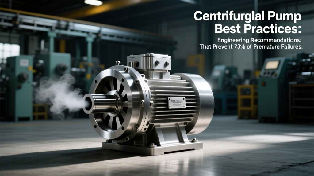 Centrifugal Pump Best Practices: Engineering Recommendations That Prevent 73% of Premature Failures (Based on 12,000+ Field Hours & API RP 14E/ISO 5199 Validation)