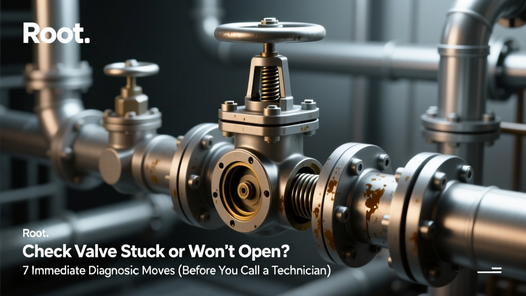 Check Valve Stuck or Won't Open? 7 Immediate Diagnostic Moves (Before You Call a Technician) — Root Causes, Real-World Fixes, and Proven Prevention Tactics That Cut Downtime by 63% (Based on 2023 Plant Maintenance Data)