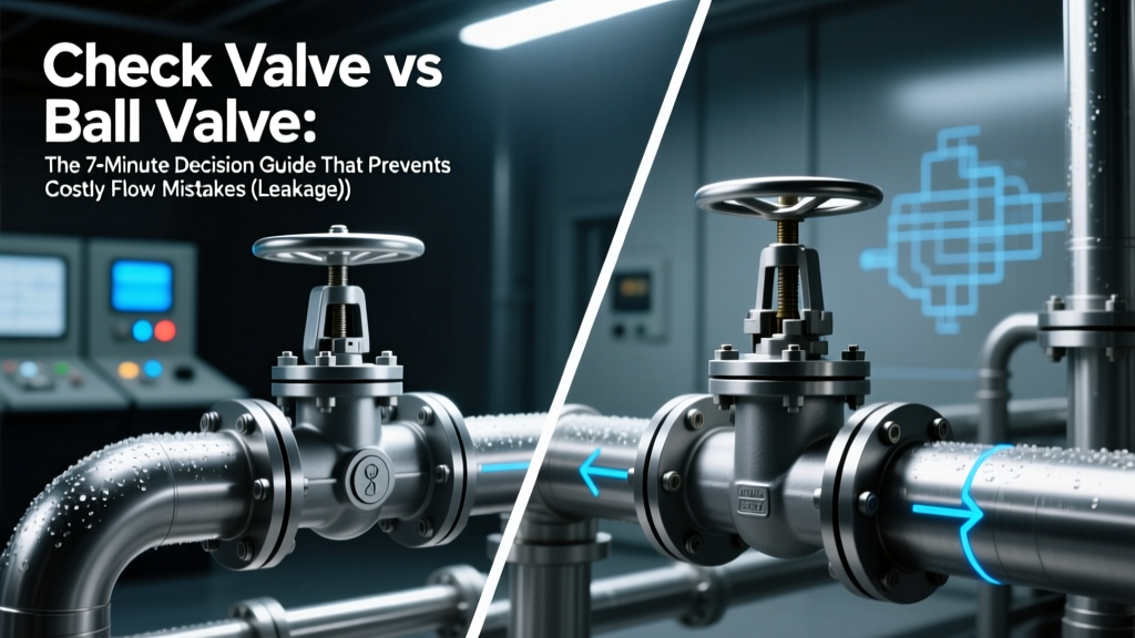 Check Valve vs Ball Valve: The 7-Minute Decision Guide That Prevents Costly Flow Mistakes (Leakage, Water Hammer, & System Failure Explained)