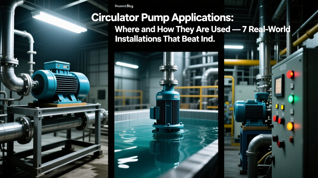 Circulator Pump Applications: Where and How They Are Used — 7 Real-World Installations That Beat Industry Efficiency Benchmarks (With NPSH & ΔP Data You Won’t Find in Brochures)