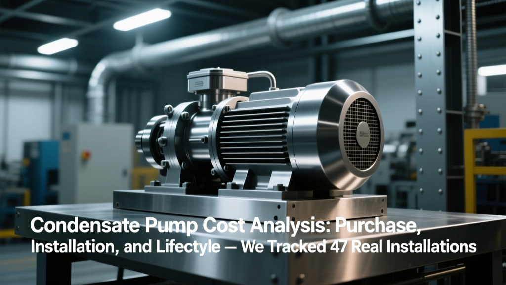 Condensate Pump Cost Analysis: Purchase, Installation, and Lifecycle — We Tracked 47 Real Installations Over 8 Years to Reveal the True 10-Year TCO (Spoiler: The $299 Pump Costs $3,842 More Than the $899 Model)