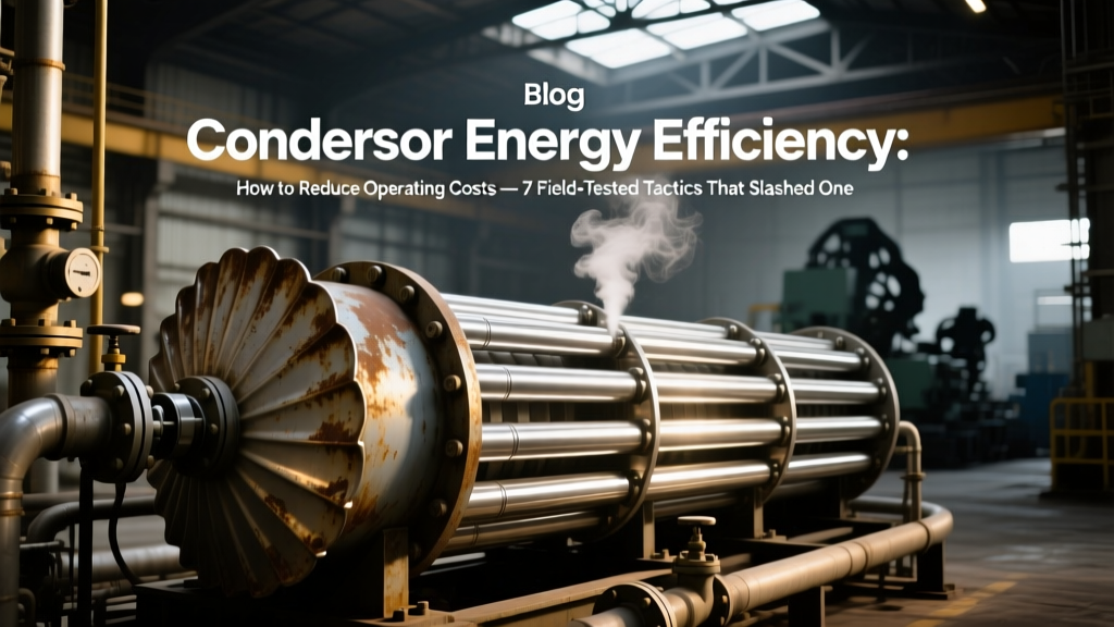 Condenser Energy Efficiency: How to Reduce Operating Costs — 7 Field-Tested Tactics That Slashed One Refinery’s Cooling Power Use by 28% (Including VFD Tuning, Tower-Chiller Synchronization, and Real-Time Fouling Diagnostics)
