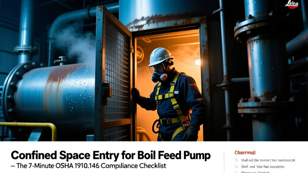Confined Space Entry for Boiler Feed Pump Maintenance: The 7-Minute OSHA 1910.146 Compliance Checklist (Permits, Gas Testing, Ventilation & Rescue You’re Probably Skipping)
