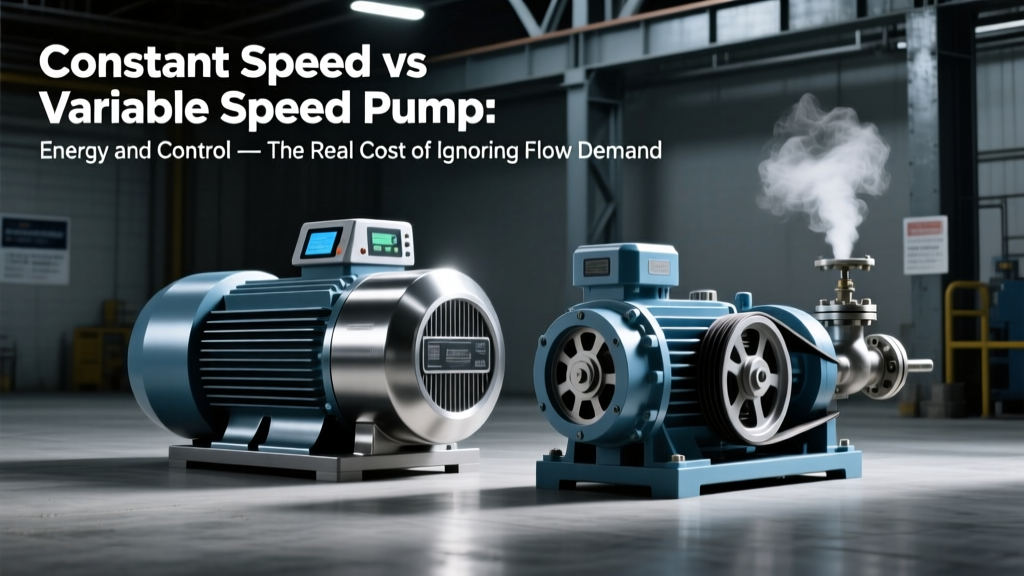 Constant Speed vs Variable Speed Pump: Energy and Control — The Real Cost of Ignoring Flow Demand Changes (You’re Wasting 30–70% of Pump Energy Right Now)