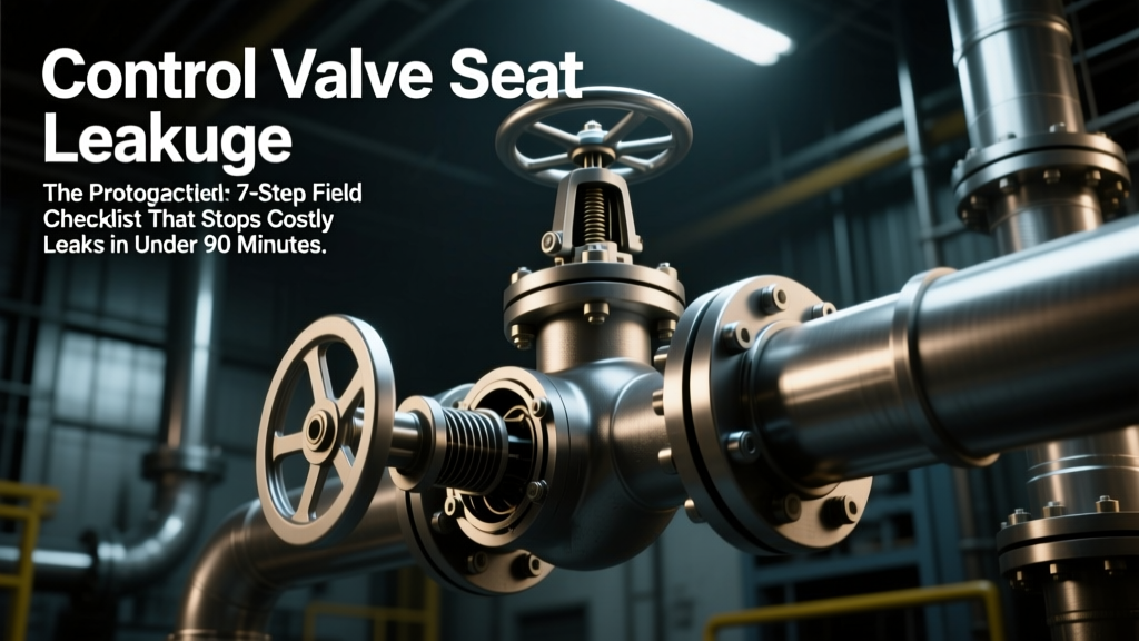 Control Valve Seat Leakage: The 7-Step Field Checklist That Stops Costly Leaks in Under 90 Minutes (No Special Tools Required)