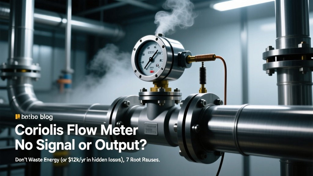 Coriolis Flow Meter No Signal or Output? Don’t Waste Energy (or $12k/yr in hidden losses): 7 Root Causes, a Field-Validated Diagnostic Flowchart, and 3 Sustainability-Critical Prevention Tactics You’re Overlooking