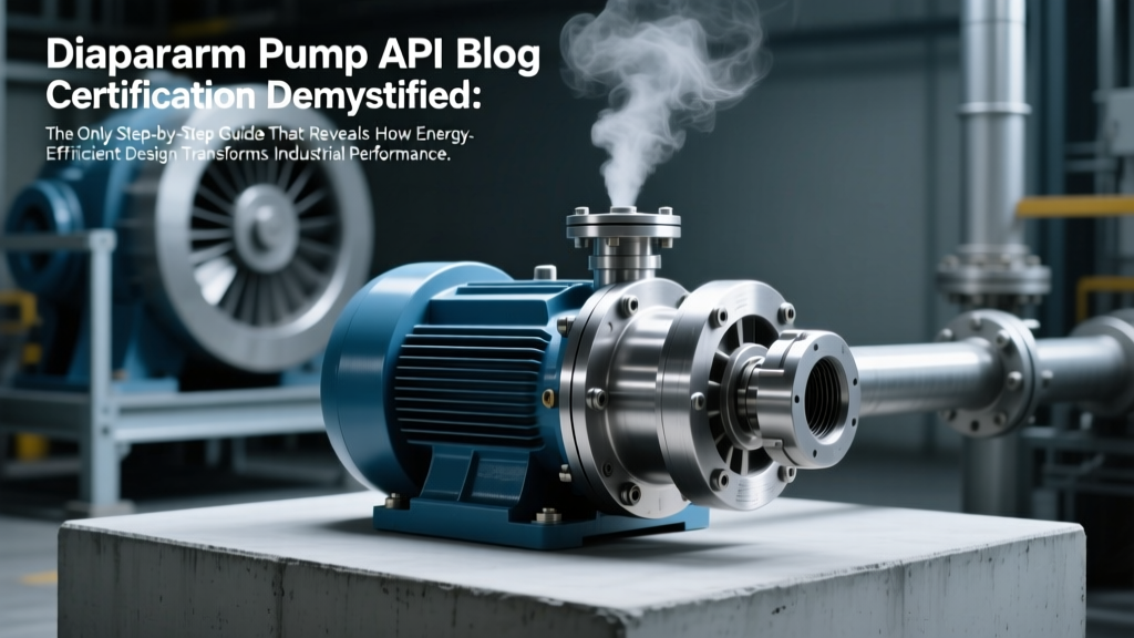 Diaphragm Pump API Certification Demystified: The Only Step-by-Step Guide That Reveals How Energy-Efficient Compliance Cuts Lifecycle Costs by 22–37% (Not Just Meets Minimums)