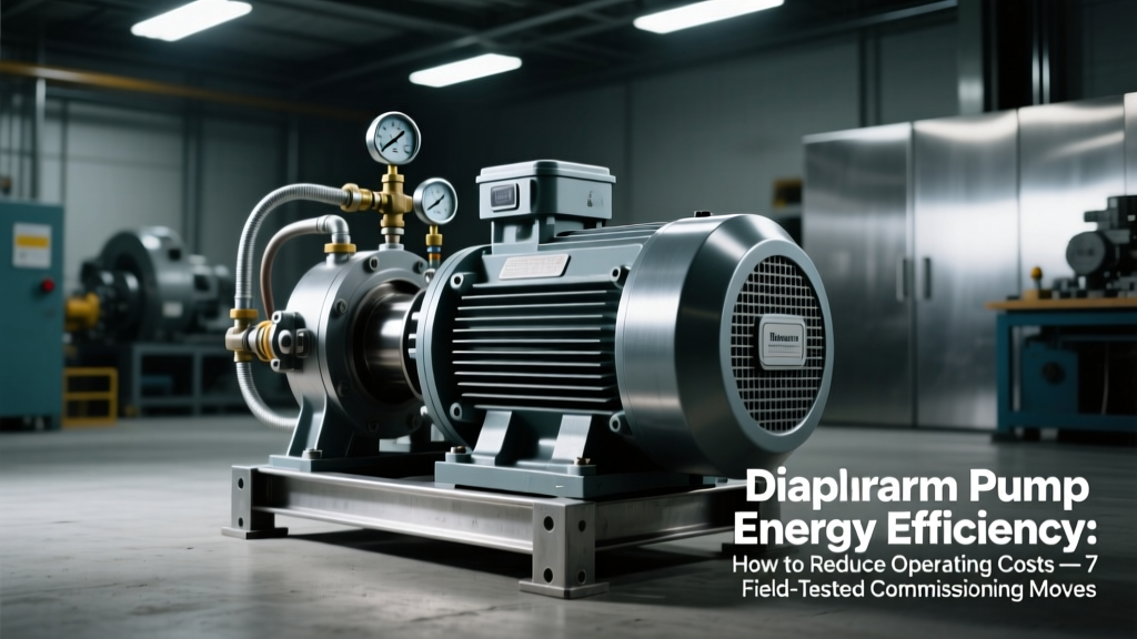Diaphragm Pump Energy Efficiency: How to Reduce Operating Costs — 7 Field-Tested Commissioning Moves That Cut Power Use by 22–41% (Not Just VFDs)