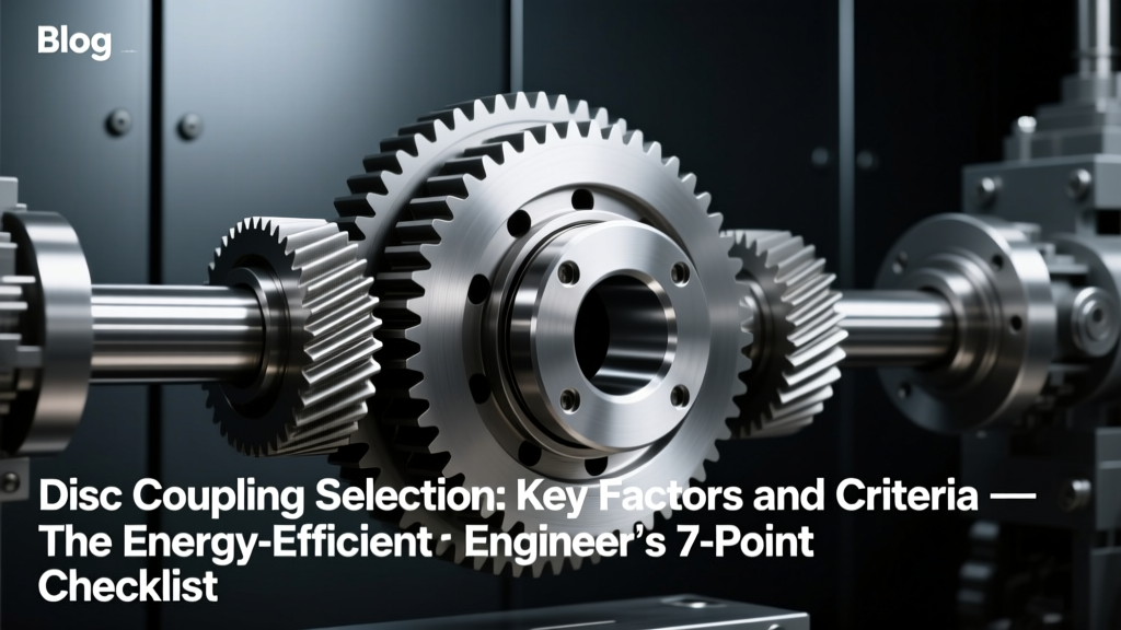Disc Coupling Selection: Key Factors and Criteria — The Energy-Efficient Engineer’s 7-Point Checklist to Cut Drive Train Losses by 12–23% (and Avoid Costly Downtime)