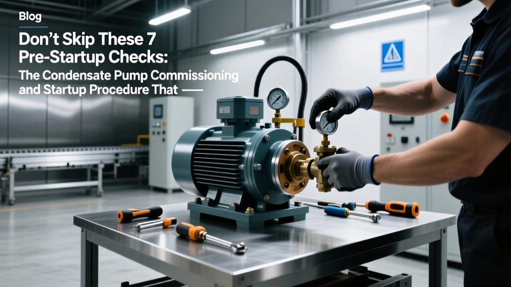Don’t Skip These 7 Pre-Startup Checks: The Condensate Pump Commissioning and Startup Procedure That Prevents 83% of First-Week Failures (Based on ASME PTC 10.4 Field Data)