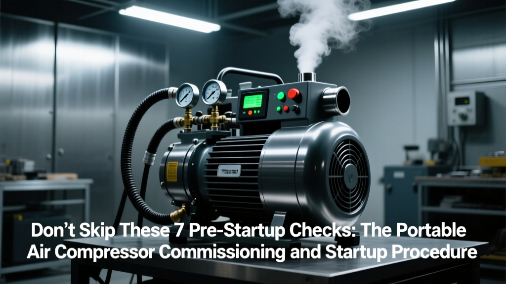 Don’t Skip These 7 Pre-Startup Checks: The Portable Air Compressor Commissioning and Startup Procedure That Prevents 83% of First-Hour Failures (ASME PCC-2 Verified)