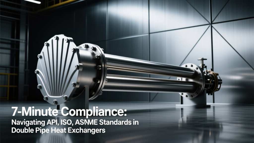 Double Pipe Heat Exchanger Industry Standards and Codes (API, ISO, ASME): The 7-Minute Compliance Checklist Every Engineer Misses — Avoid Costly Recalls, Failed Inspections, and Thermal Underperformance in Your Next Design