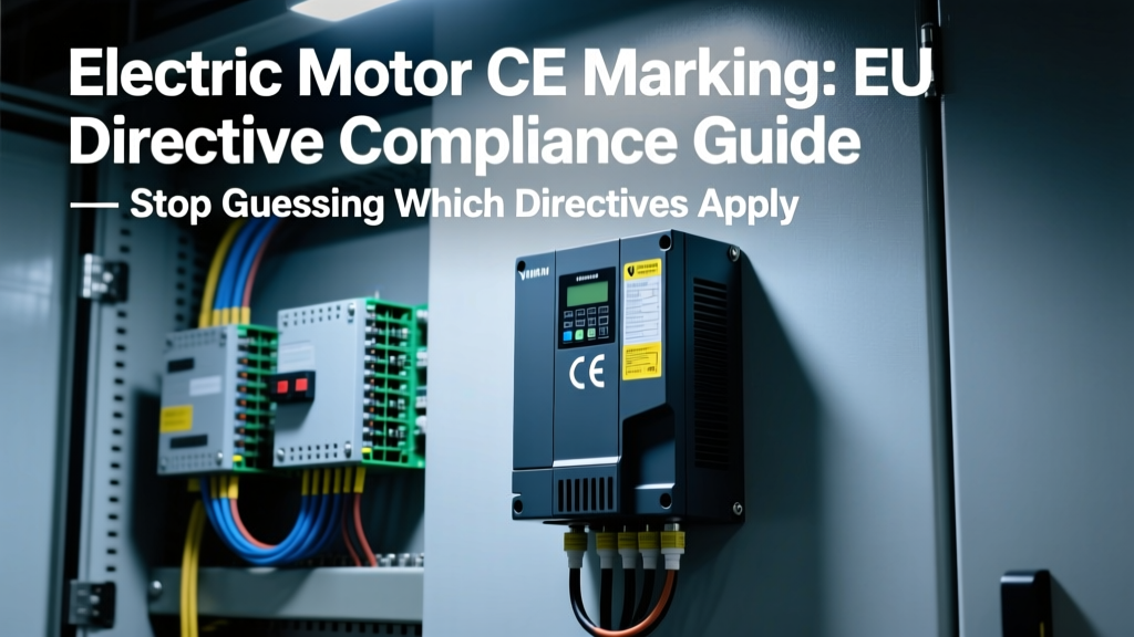 Electric Motor CE Marking: EU Directive Compliance Guide — Stop Guessing Which Directives Apply (Machinery, ATEX, PED), Avoid Costly Non-Compliance Fines, and Know Exactly When You Need a Notified Body (2024 Updated)