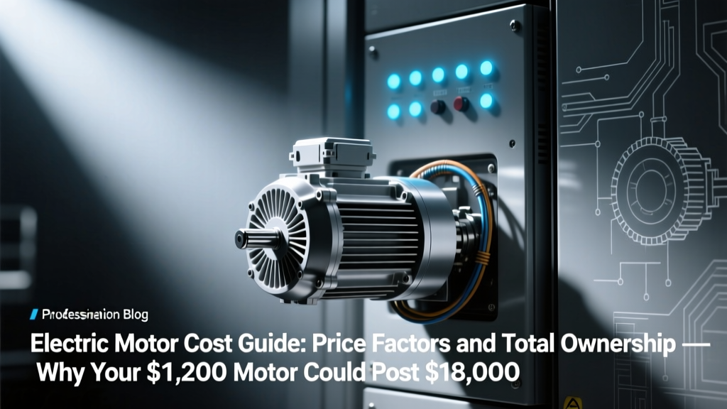 Electric Motor Cost Guide: Price Factors and Total Ownership — Why Your $1,200 Motor Could Cost $18,500 Over 10 Years (and How to Slash That by 42% with the Right Efficiency Class, Duty Cycle, and Installation Protocol)