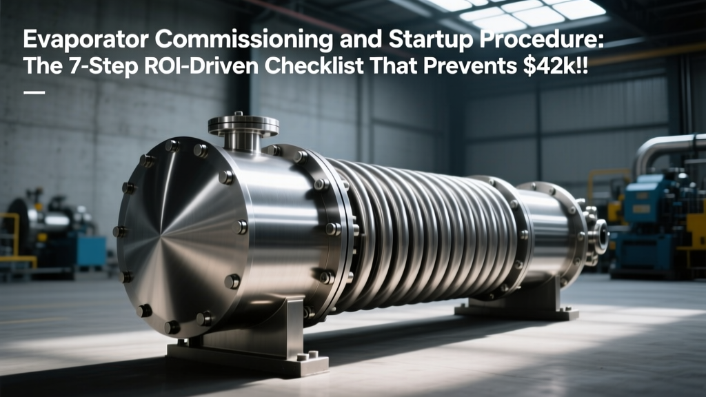 Evaporator Commissioning and Startup Procedure: The 7-Step ROI-Driven Checklist That Prevents $42k+ in First-Year Energy Waste & Avoids 83% of Field-Reported Performance Failures