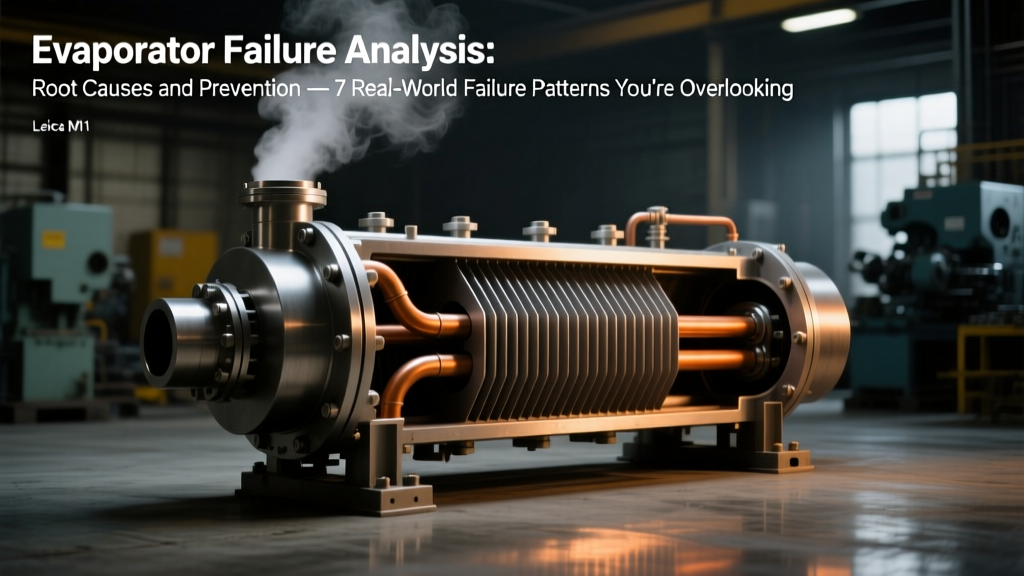 Evaporator Failure Analysis: Root Causes and Prevention — 7 Real-World Failure Patterns You’re Overlooking (and How to Stop Them Before Your Chiller Efficiency Drops 22%+)