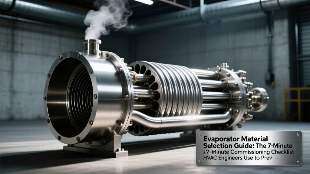 Evaporator Material Selection Guide: The 7-Minute Commissioning Checklist HVAC Engineers Use to Prevent Costly Corrosion Failures in Chiller Plants (Fluid, Temp, Pressure & Environment Mapped)