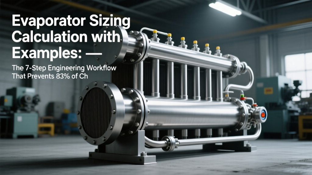 Evaporator Sizing Calculation with Examples: The 7-Step Engineering Workflow That Prevents 83% of Chiller Overload Failures (With Real Unit Conversions & ASHRAE-Compliant Formulas)