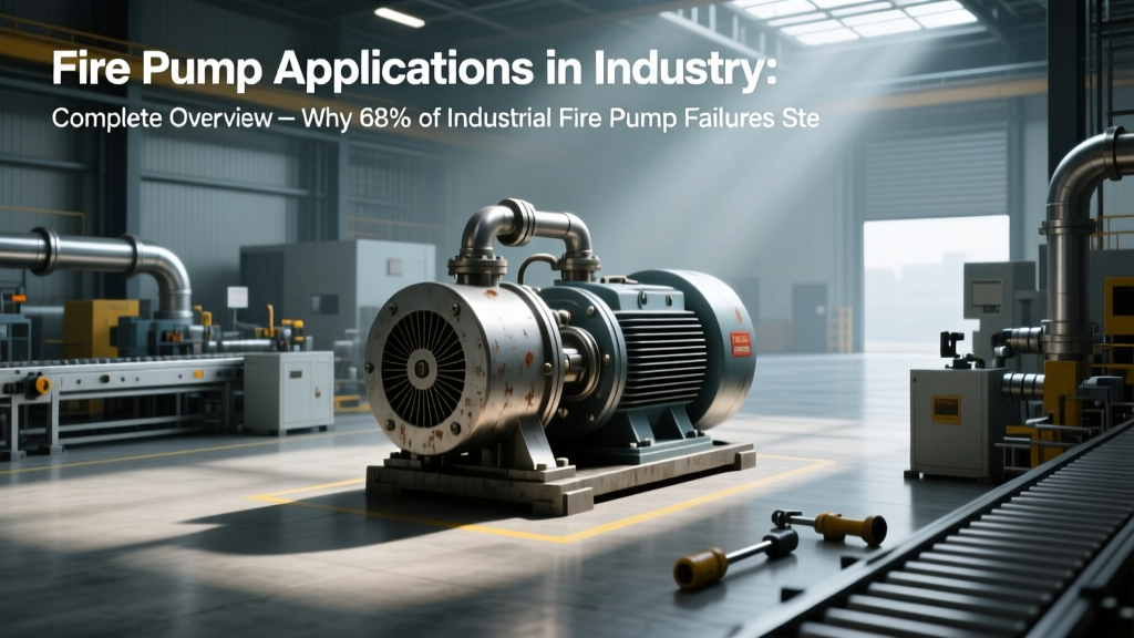 Fire Pump Applications in Industry: Complete Overview — Why 68% of Industrial Fire Pump Failures Stem from Application Mismatches (Not Equipment Quality) and How to Fix Yours in Under 4 Hours