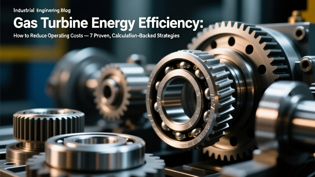 Gas Turbine Energy Efficiency: How to Reduce Operating Costs — 7 Proven, Calculation-Backed Strategies That Cut Fuel Spend by 8–14% (VFD Integration, Exhaust Heat Recovery, & Real-Time Cycle Tuning Included)