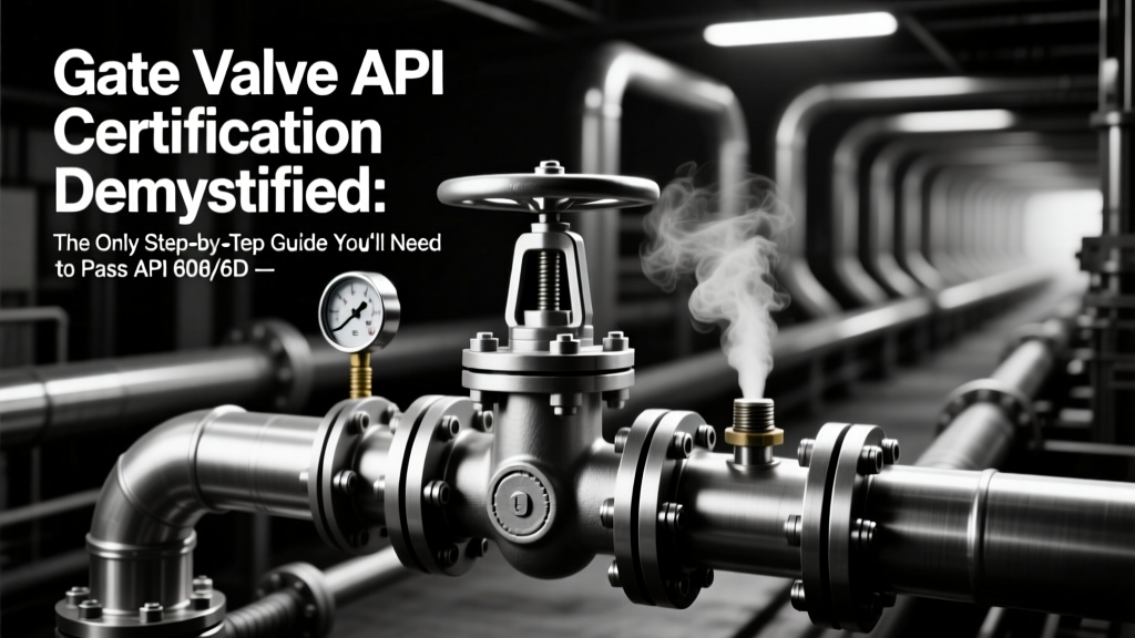 Gate Valve API Certification Demystified: The Only Step-by-Step Guide You’ll Need to Pass API 600/6D Audits, Avoid Costly Recalls, and Prove Your Valves Meet Energy-Efficient & Emission-Compliant Standards (2024 Updated)