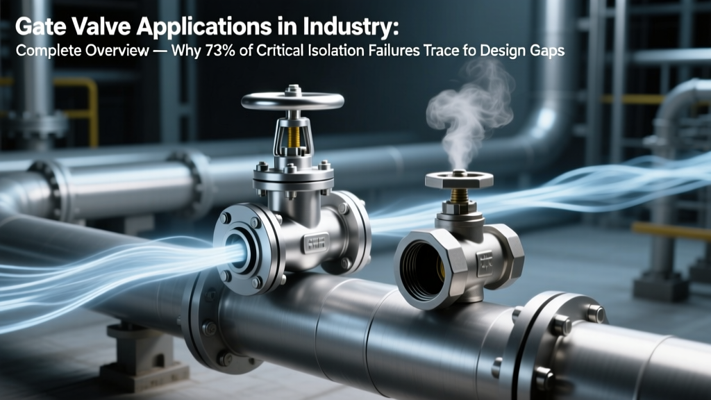 Gate Valve Applications in Industry: Complete Overview — Why 73% of Critical Isolation Failures Trace Back to Misapplied Gate Valves (and How to Fix It Before Your Next Shutdown)