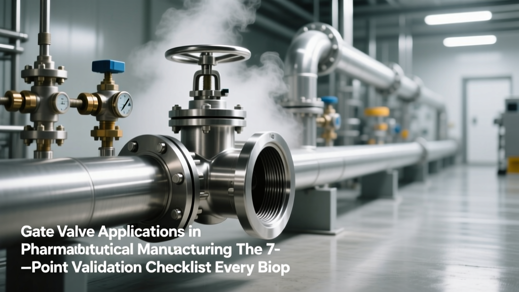 Gate Valve Applications in Pharmaceutical Manufacturing: The 7-Point Validation Checklist Every Bioprocess Engineer Overlooks (Before Sterility Failure, Leaks, or FDA 483s)