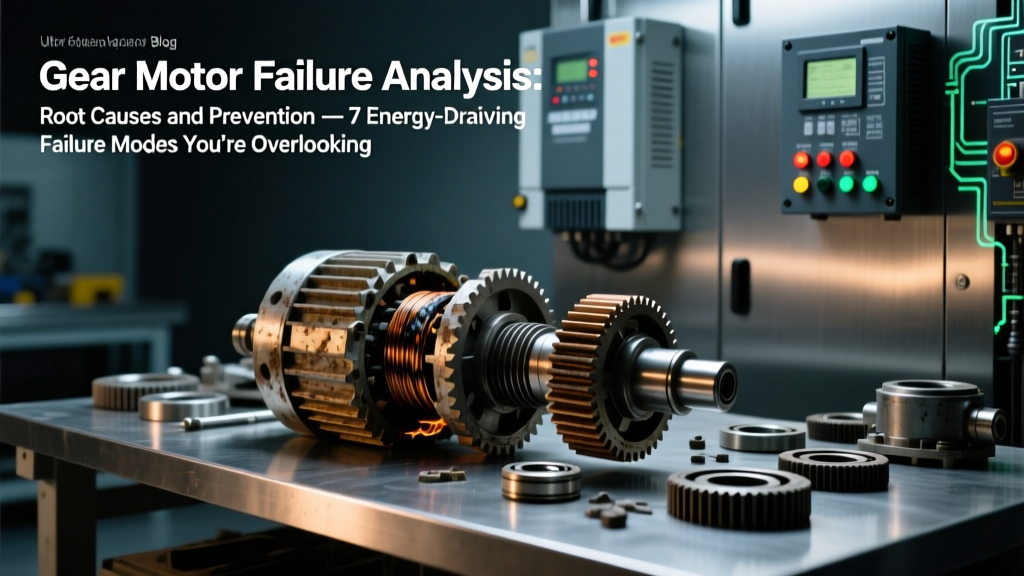 Gear Motor Failure Analysis: Root Causes and Prevention — 7 Energy-Draining Failure Modes You’re Overlooking (And How Each One Wastes 12–38% Efficiency Year After Year)